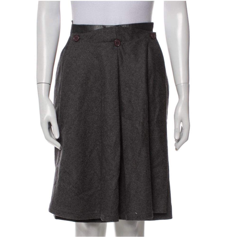Gianfranco Ferre Wool skirt XS grey (sk1)
